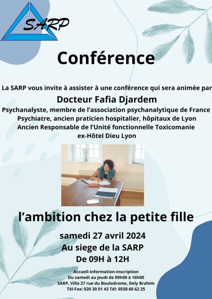 Conférence 'L'ambition chez la petite fille' de Fafia Djardem SARP